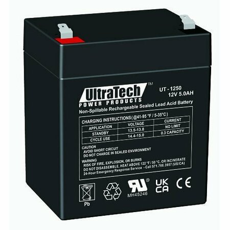 ULTRATECH 12V 5AH SLA BATTERY F2 IM-1250F2